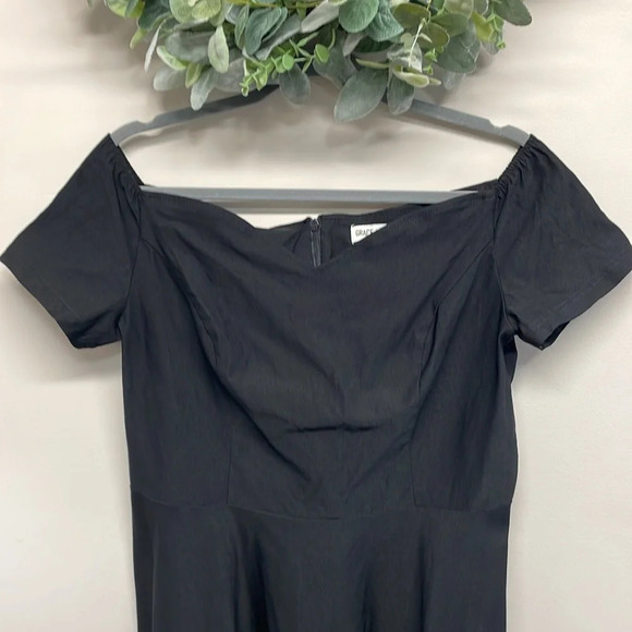 Grace Karin Black Off The Shoulder Cocktail Dress XL - Picture 2 of 14